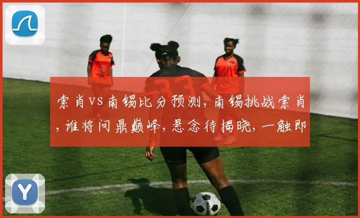 索肖vs南锡比分预测,南锡挑战索肖,谁将问鼎巅峰,悬念待揭晓,一触即发。